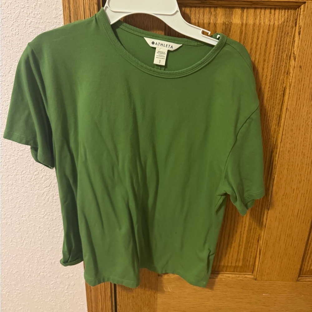 Athleta Short Sleeve Tee in Forest Green